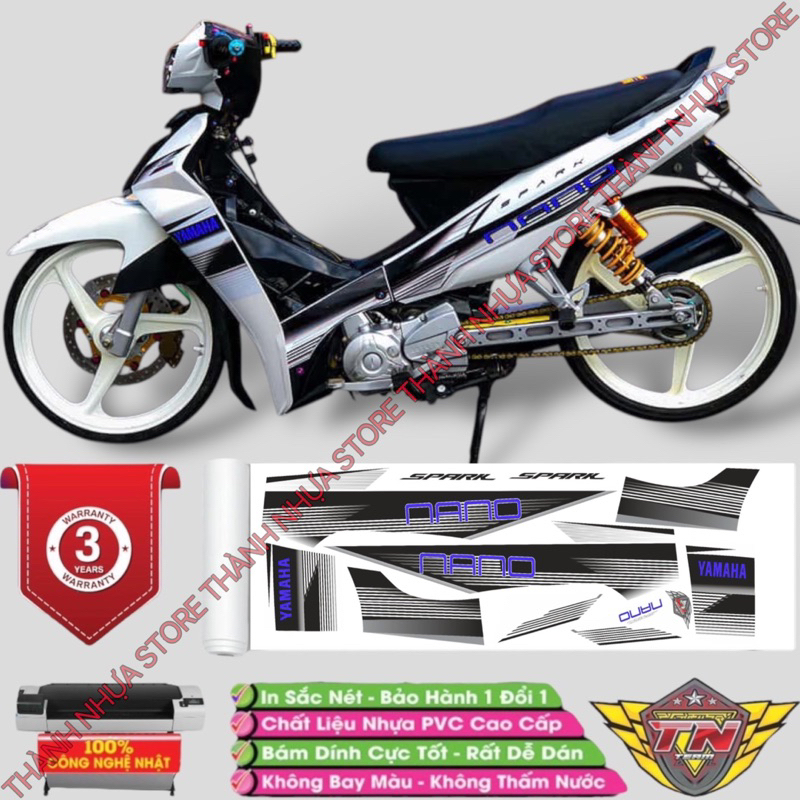 Tem Spark Nano V1 Sirius chữ đổi màu - Tem rời dán Sirius 3 lớp cao cấp