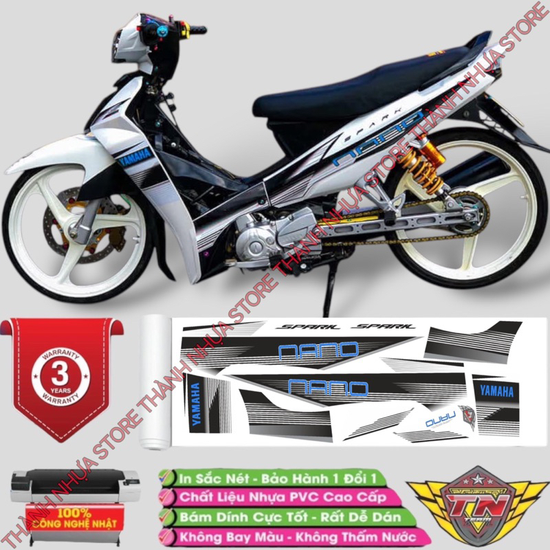 Tem Spark Nano V1 Sirius chữ đổi màu - Tem rời dán Sirius 3 lớp cao cấp