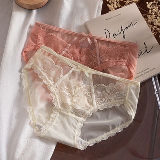 Quần lót nữ ren lưới cao cấp thoáng khi cạp vừa tôn dáng quyến rũ ren hoa xinh xắn sexy DEVARI L8809