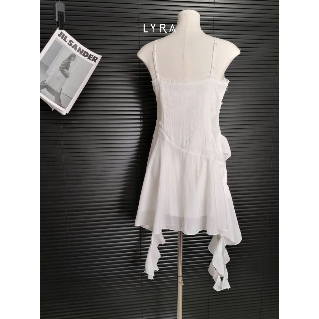 Ảnh LYRA - Váy 2 dây dáng ngắn tầng phối viền rua - CSYVD0142 4