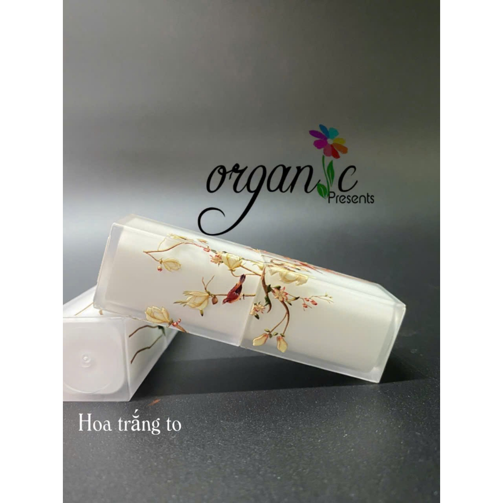VỎ SON HANDMADE (IN 3D - MÀU TRẮNG)