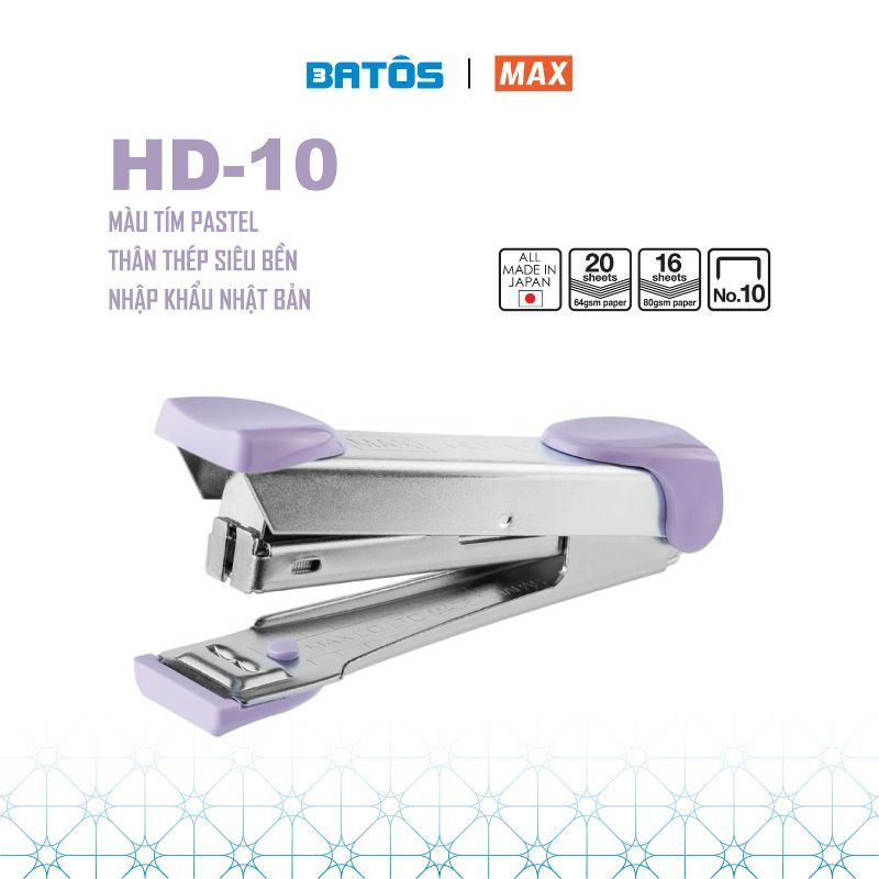 [Có VAT]Dập ghim số 10 MAX HD-10, bấm kim số 10 nhập khẩu Nhật Bản.