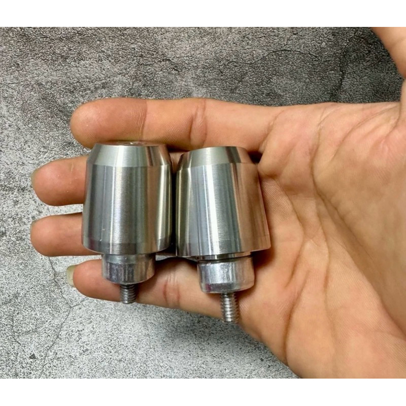 Gù tay lái 350gram (1 cặp) inox 304 tặng kèm nhôm đóng và ốc gắn cho ...