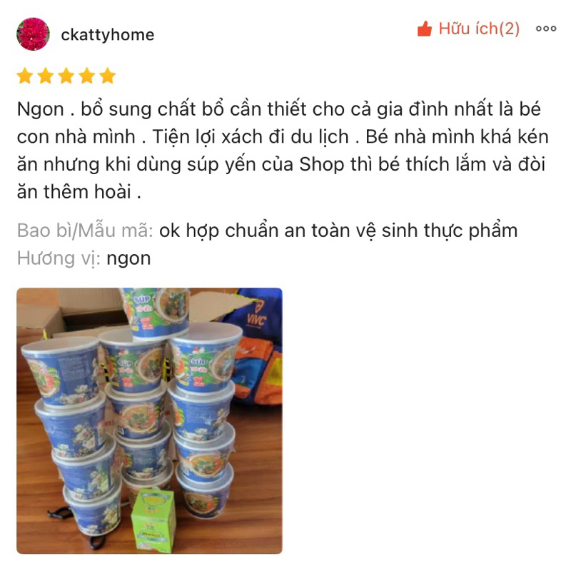 [Combo 2 Set Quà Tặng] Cháo Yến Sào Ngũ Phúc Lâm Môn 20 gram yến tươi + Quà tặng Máy Massage Đa Năng