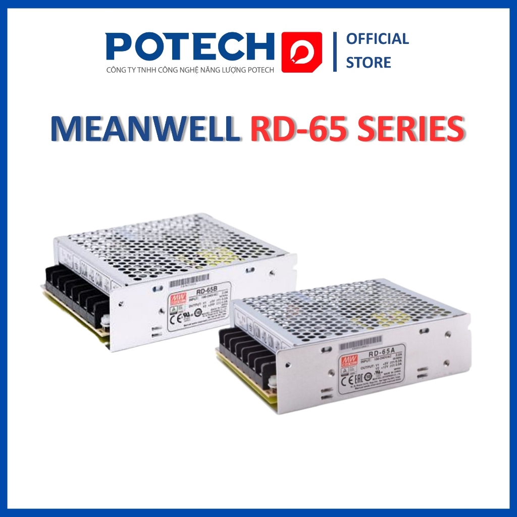 [CHÍNH HÃNG] Bộ nguồn tổ ong Meanwell RD-65, nguồn MEANWELL 2 ngõ ra 5V ...