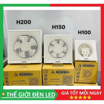 Quạt hút âm tường SENKO H100/ H150/ H200/ H250 quạt hút gắn tường có màng che