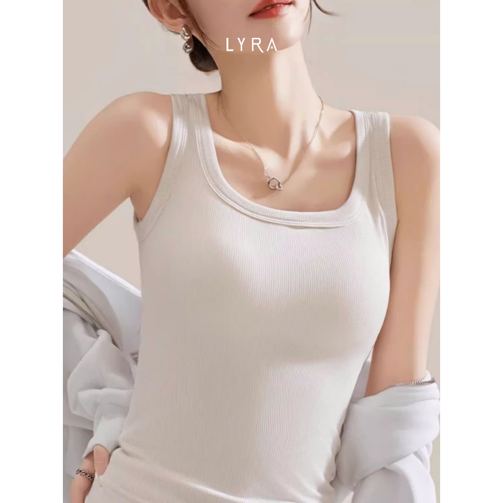 Ảnh LYRA - Áo ba lỗ đệm ngực ôm body áo 2 dây bản to - VSYAC0280 3