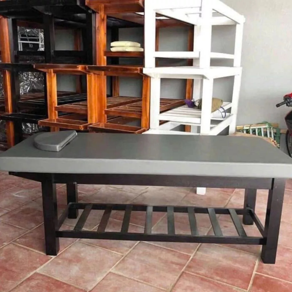 Giường spa, Giường massage body 2in1 - Khung gỗ thịt chắc chắn, giường gia công giá hấp dẫn