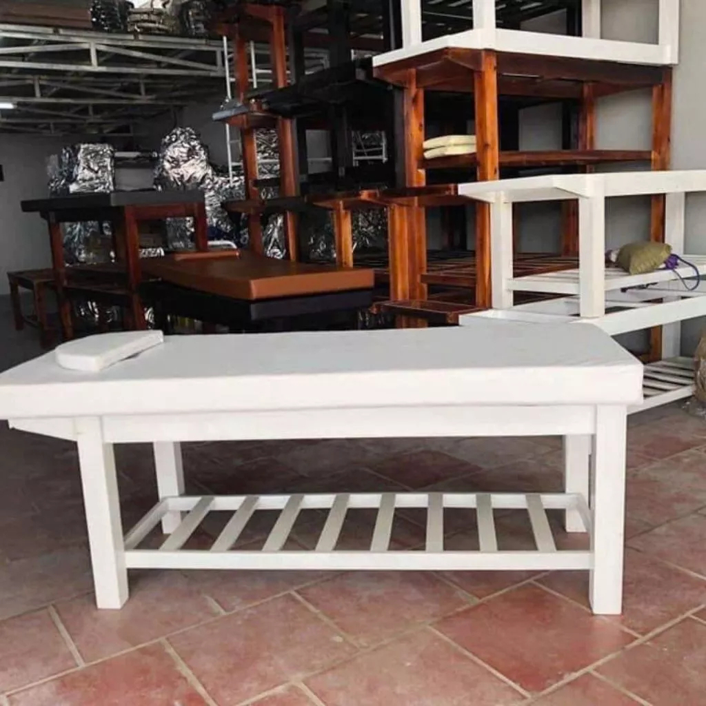 Giường spa, Giường massage body 2in1 - Khung gỗ thịt chắc chắn, giường gia công giá hấp dẫn