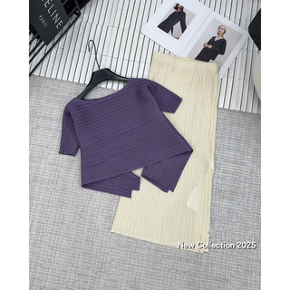 Sét áo lò xo cộc tay 2 vạt + chân váy xuông