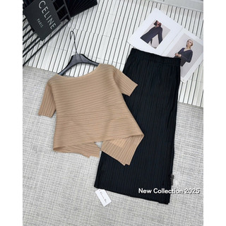 Sét áo lò xo cộc tay 2 vạt + chân váy xuông