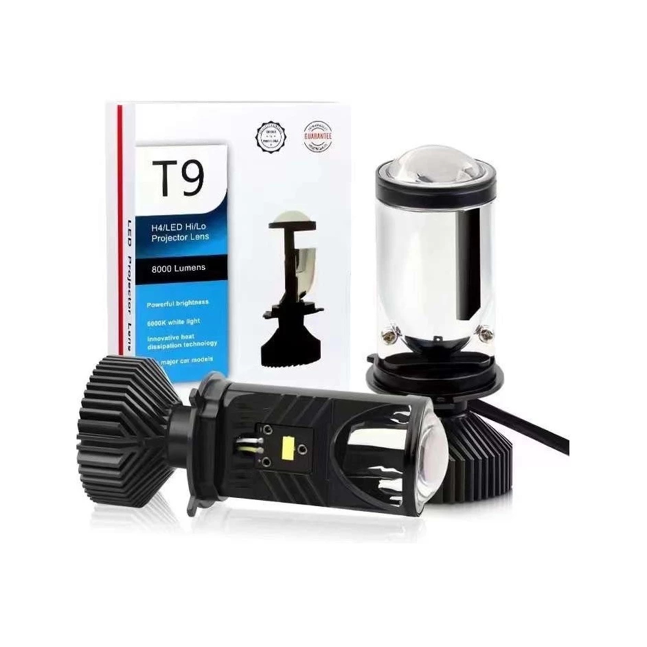 Bóng đèn Pha led T9- 65W Mẫu mới 2025 chân H4 phù hợp tất cả các loại pha ô tô,xe máy chân H4