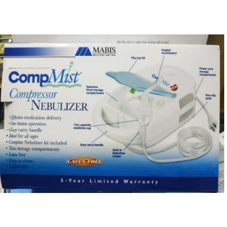 Máy phun khí dung COMPMIST. Máy xông mũi họng CompMist Mabis dụng cụ hỗ trợ hô hấp