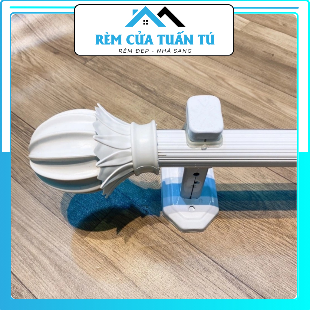 Thanh Treo Rèm,Ray Treo Rèm Chịu Lực Độ Bền Cao Đầy Đủ Phụ Kiện Trụ Đỡ ...