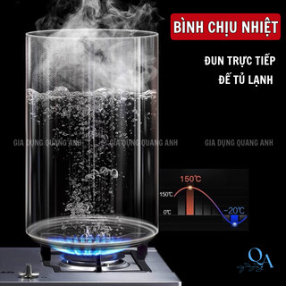 Bình nước detox, sinh tố | Bình thủy tinh chịu nhiệt, bình ngâm, DECOR dành cho gia đình,nhà hàng, quán ăn có chân đế gỗ
