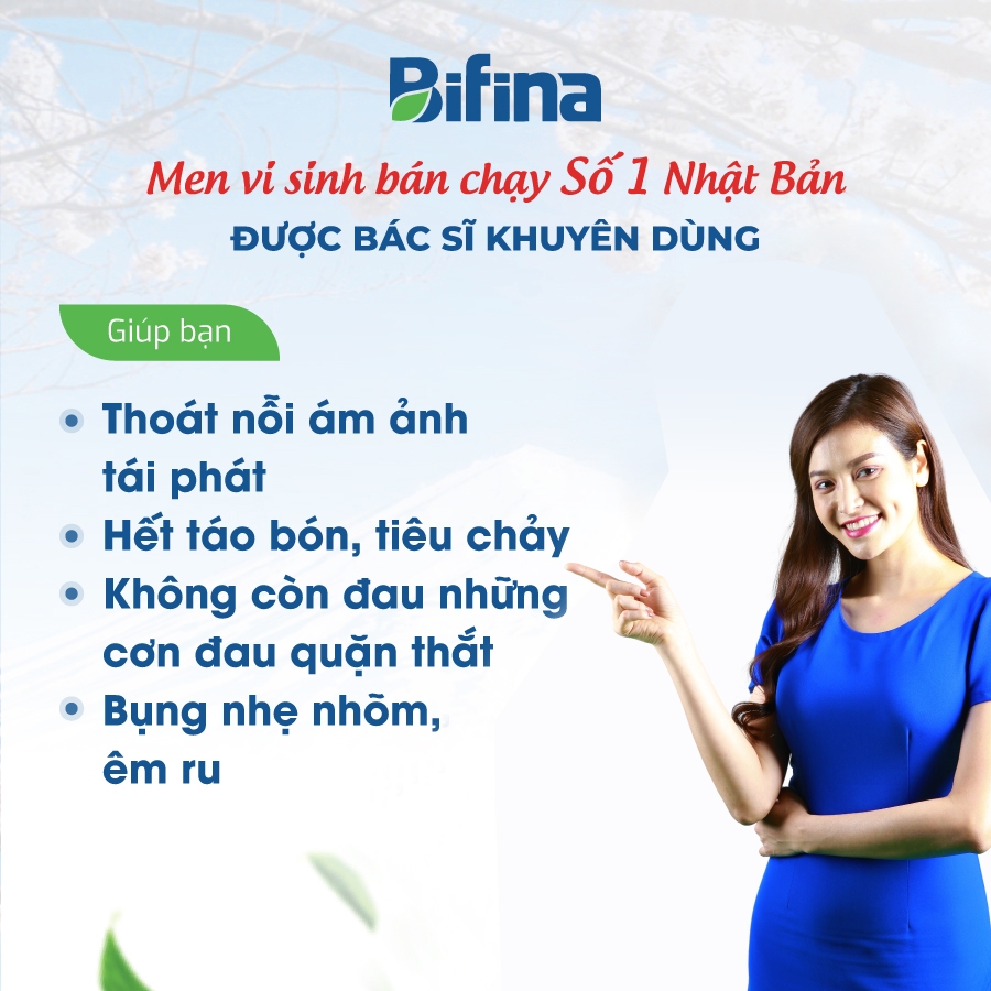 Ảnh Men vi sinh Bifina Nhật Bản Loại EX 30 gói - Giảm hội chứng ruột kích thích và đại tràng co thắt 2