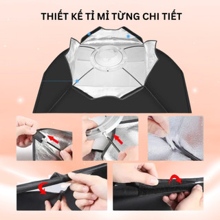Combo Đèn Softbox Vuông 60x90 + Softbox Tổ Ong Bát Giác | Ánh Sáng Chuyên Nghiệp Chụp Ảnh Beauty, Livestream Mỹ Phẩm