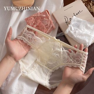 Quần lót nữ ren lưới cao cấp thoáng khi cạp vừa tôn dáng quyến rũ ren hoa xinh xắn sexy DEVARI L8809