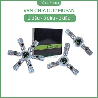 Van Chia CO2 Mufan - 2/3/6 Đầu - Dùng Cho Hệ Thống CO2 Bể Thủy Sinh