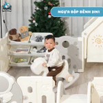 Quây Cũi Nhựa Phi Hành Gia Mới 2026, Quây Cũi Cao Cấp Full Set Tặng Kèm 100 Bóng + Thảm + Set Bóng Rổ Bảo Hành Trọn Đời — ảnh 4
