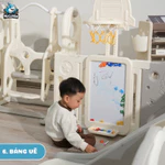 Quây Cũi Nhựa Phi Hành Gia Mới 2026, Quây Cũi Cao Cấp Full Set Tặng Kèm 100 Bóng + Thảm + Set Bóng Rổ Bảo Hành Trọn Đời — ảnh 3