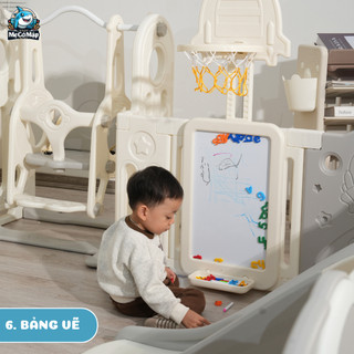 Quây Cũi Nhựa Phi Hành Gia Mới 2026, Quây Cũi Cao Cấp Full Set Tặng Kèm 100 Bóng + Thảm + Set Bóng Rổ Bảo Hành Trọn Đời