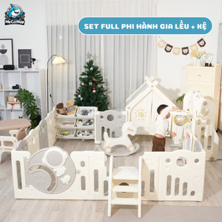 Quây Cũi Nhựa Phi Hành Gia Mới 2026, Quây Cũi Cao Cấp Full Set Tặng Kèm 100 Bóng + Thảm + Set Bóng Rổ Bảo Hành Trọn Đời