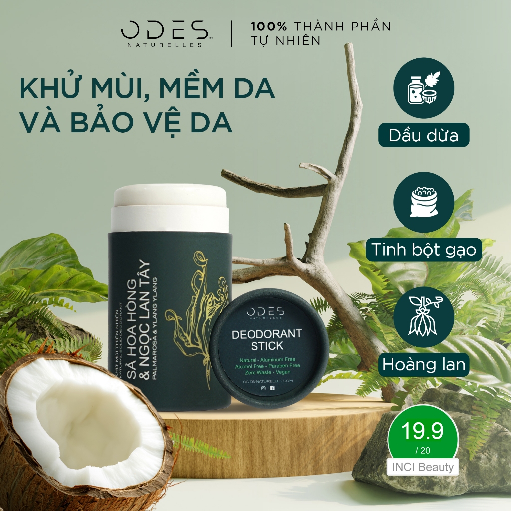 Thiết kế của Lăn Khử Mùi Dưỡng Ẩm Tiêu Chuẩn