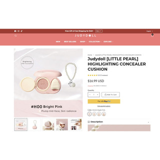 Judydoll [LITTLE PEARL] ĐỆM CHE KHUYẾT ĐIỂM NỔI BẬT