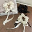Scrunchies cột tóc vải voan ánh nhũ lấp lánh nhiều màu dành cho bạn gái