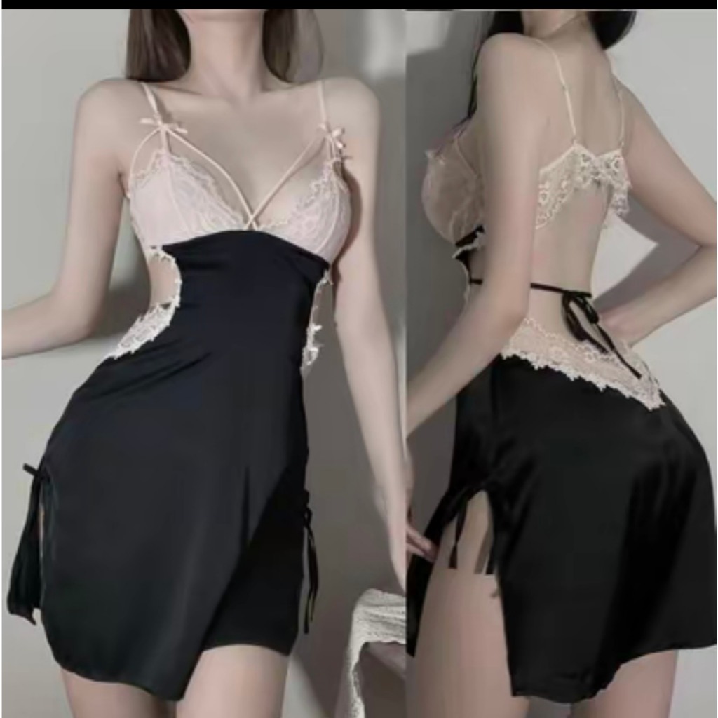 [ Tặng chíp] Đầm ngủ / Váy Ngủ Hở Lưng Thắt Dây Quý Phái Cao Cấp 1963 | BigBuy360 - bigbuy360.vn