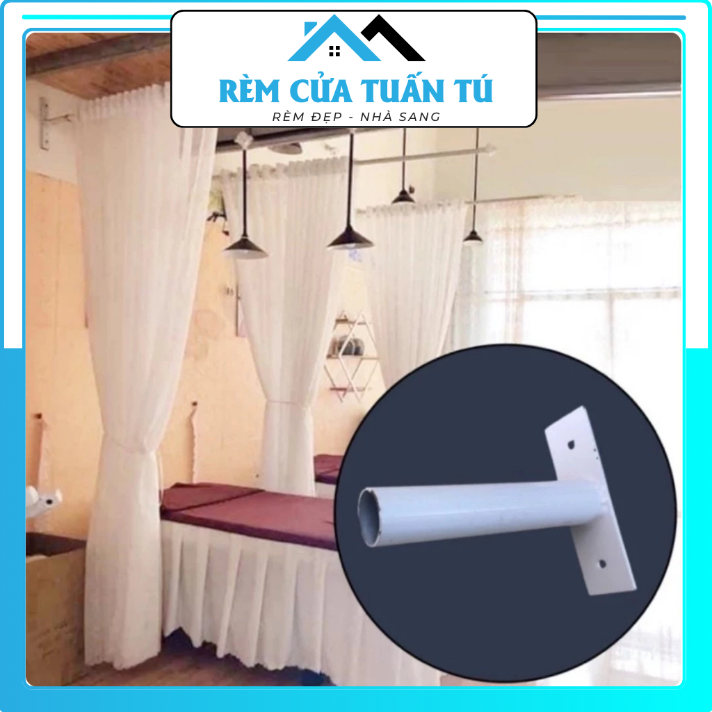 [Thanh Treo Rèm] Khung Rèm Spa, Thanh Treo Rèm Spa+Chân Trụ Đầu Chụp ...