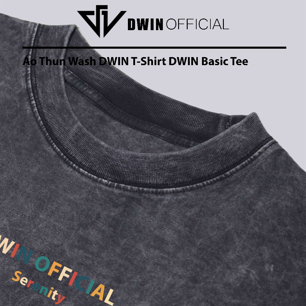 Ảnh Áo thun WASH nam nữ DWIN basic tee tay lỡ phông cotton unisex oversize form rộng local brand tshirt 4