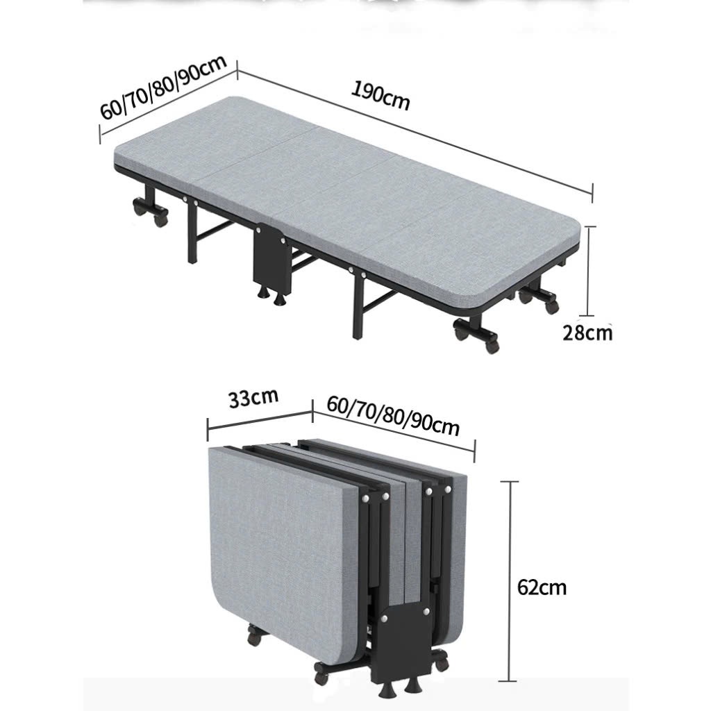 Giường ngủ gấp gọn 4 khúc KaQi có nệm cho nhân viên văn phòng, sinh viên, nhà nhỏ. Hàng Việt Nam | BigBuy360 - bigbuy360.vn