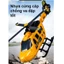 Đồ chơi máy bay trực thăng cánh quay chạy cót kèm phi công bên trong nhựa an toàn, kích thước lớn toys