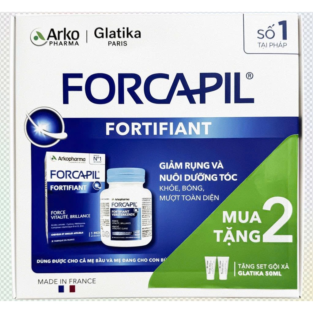Ảnh Hộp đựng quà Arkopharma Cao Cấp Dành Riêng Cho Viên Uống Forcapil Fortifiant - Giảm Rụng Tóc Sau Si 1