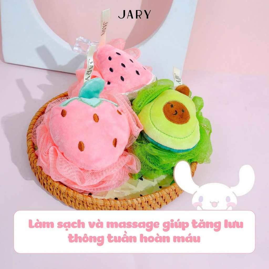Ảnh Bông tắm trái cây Jary Loofah Fruit Bath Sponge tạo bọt siêu mềm 3