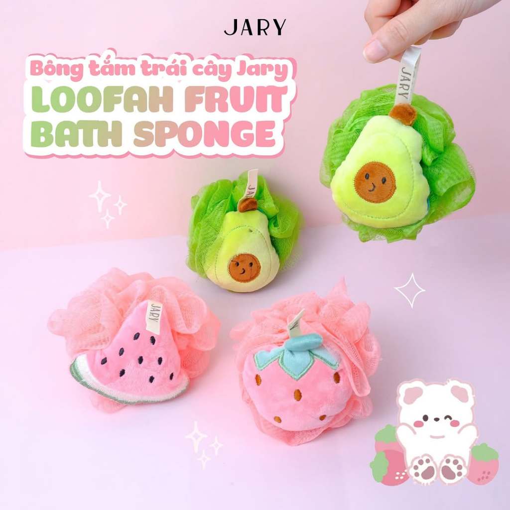 Ảnh Bông tắm trái cây Jary Loofah Fruit Bath Sponge tạo bọt siêu mềm 1