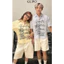 Áo Sơ Mi Boxy Graphic GUPO Venice Beach Form Boxy Vải Oxford Kẻ Sọc Cao Cấp Unisex Nam Nữ TS43