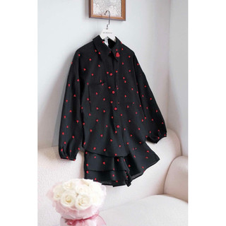 𝗛𝗮̀𝗻𝗴 𝗰𝗵𝗶́𝗻𝗵 𝗵𝗮̃𝗻𝗴 Set Heart on linen cao cấp cộc tặng kèm cài áo tim đá - ON WORKSHOP