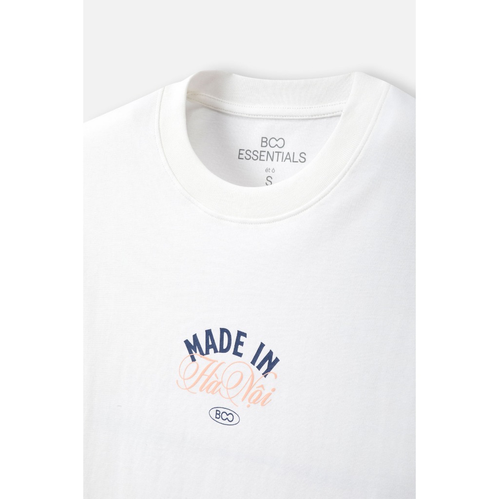 Ảnh Áo Thun BOO Unisex Cotton Overfit In Logo Mix Made In Hanoi 2