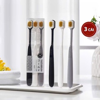 BỘ 3 BÀN CHẢI NHẬT,  Bàn Chải Đánh Răng Nhật Bản DANY Bộ 3 Chiếc Bàn Chải Lông Mềm Mại Đánh Sạch Sâu-MA:06BANCHAINHAT  1