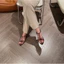SANDAL DÂY MŨI NHỌN NƠ XINH GÓT 5P