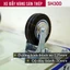 Xe đẩy hàng 4 bánh tải trọng 300kg gấp gọn nhập khẩu FUJIHOME, xe kéo hàng xếp gọn bánh cao xe su chống ồn hand truck