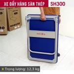 Xe đẩy hàng 4 bánh tải trọng 300kg gấp gọn nhập khẩu FUJIHOME, xe kéo hàng xếp gọn bánh cao xe su chống ồn hand truck — ảnh 3