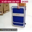 Xe đẩy hàng 4 bánh tải trọng 300kg gấp gọn nhập khẩu FUJIHOME, xe kéo hàng xếp gọn bánh cao xe su chống ồn hand truck