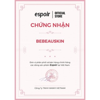 Phấn Nước Bắt Sáng Espoir Be Glow Volume Cushion SPF42 PA+++ 13g Nhập Khẩu Chính Hãng - Bebeau