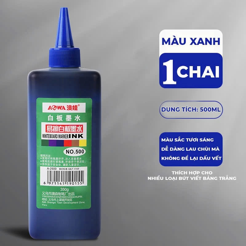 Mực Đổ Bút Lông Bảng Trắng Dễ Xóa – Mực Dạng Nước Dung Tích Lớn Cho Trường Học Văn Phòng