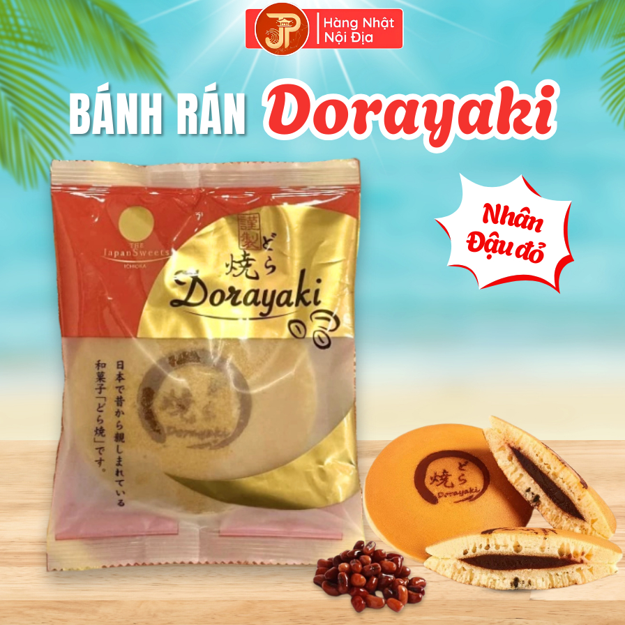 Bánh rán Doraemon Dorayaki nhân đậu đỏ Nhật Bản mềm mịn tơi xốp thơm ...