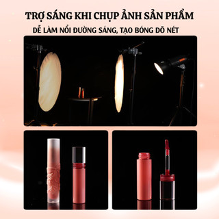 Tấm Hắt Sáng Tròn 2 Mặt Đen Bạc – Phản Quang Livestream, Chụp Ảnh Studio, Gấp Gọn Dễ Mang Đi